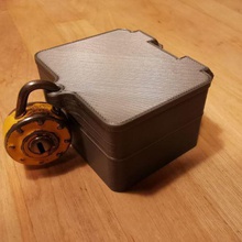 mini child safe game trunk cort tiny box vault children 3d print model - Mito3D