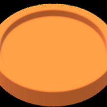mini círculo base b01 potes circular decoração 3d print model - Mito3D