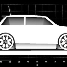 mini cooper d'affichage gadget voiture balise logo 3d print model - Mito3D