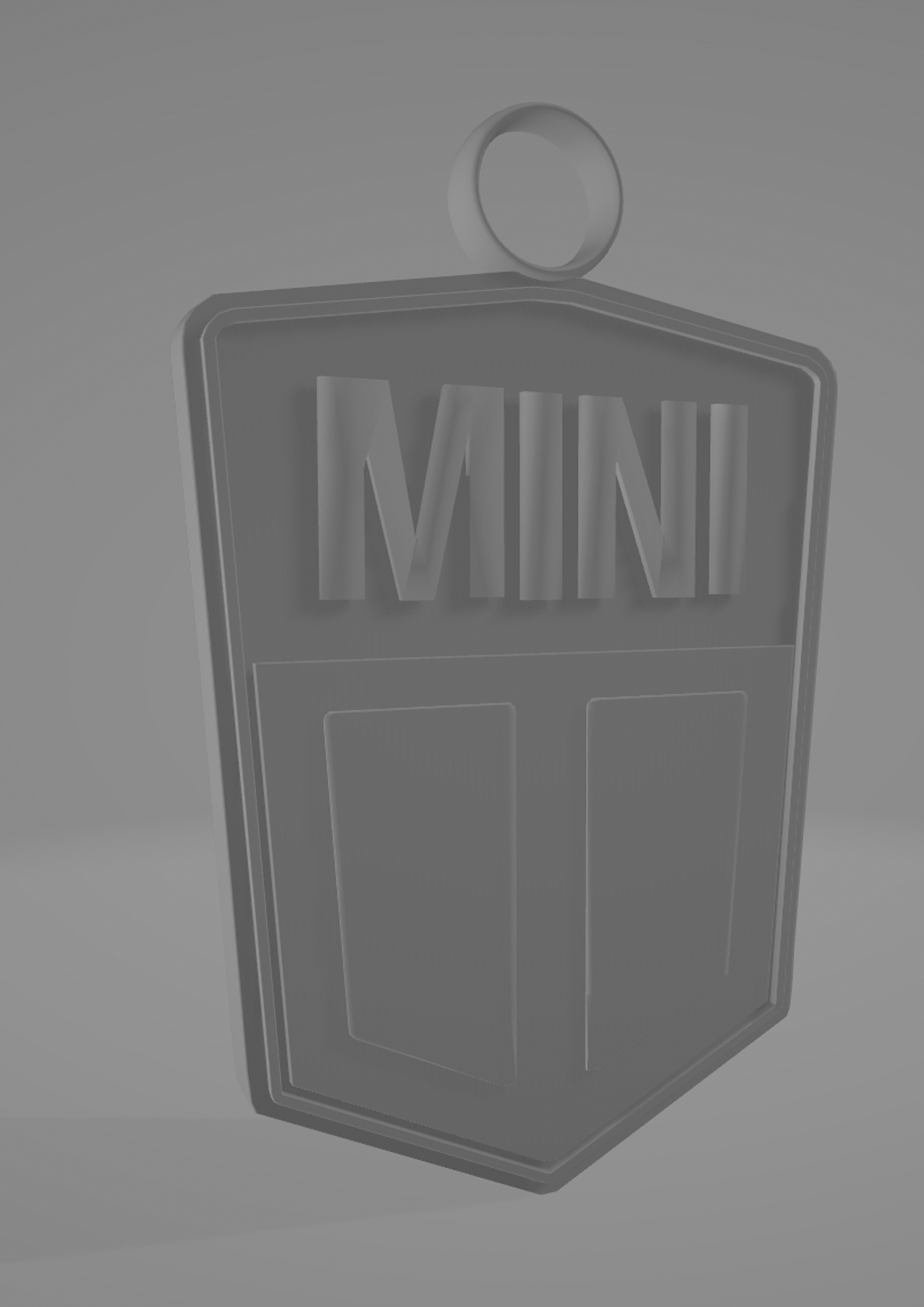 mini cooper keychain minicooper retro 3D print model - Mito3D