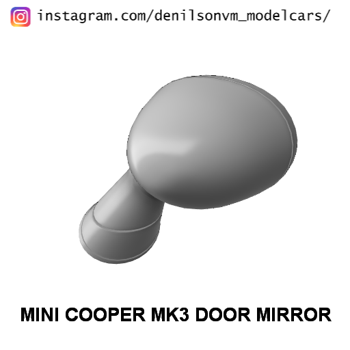 mini tonnelier mk3 porte miroir 1 24 25 retroviseur côté 3D print model - Mito3D