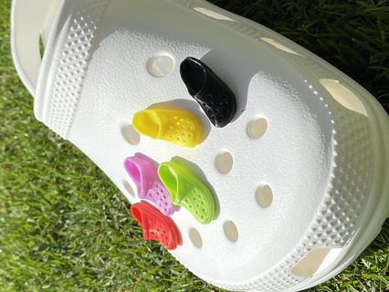 mini crocs jibbitz shoe charm croc accessories pin 3d print model - Mito3D