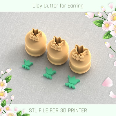mini cutter micro clay 3 sizes polymer tool jewellry stl cutters mirco 3d print model - Mito3D