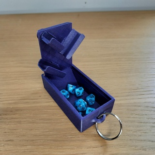 mini dice tower dnd board game mechanism desktop micro small 3d print model - Mito3D