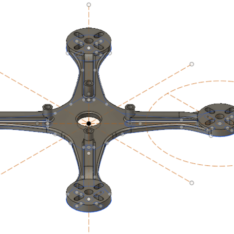 mini-Drohne 3d - Rahmen verschiedene frame mini Drohne mühsam 3D print model - Mito3D