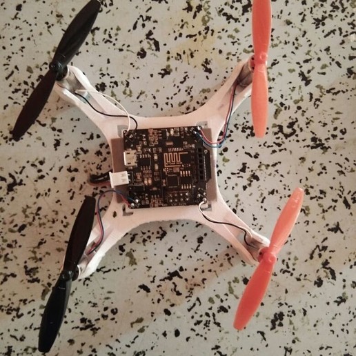 mini drone telaio gadget quad elicottero 3D print model - Mito3D