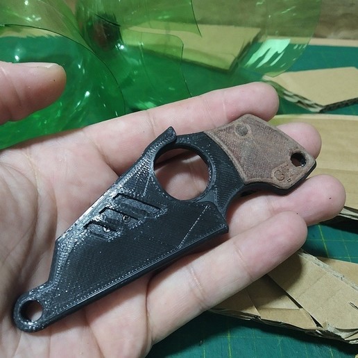 mini edc tattico coltello faca strumento 3D print model - Mito3D
