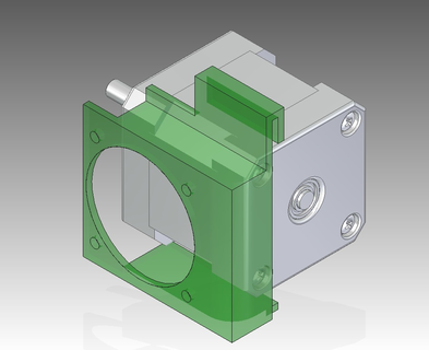 mini ventilador modificación pla AFINIA pp3dp paso enfriador motor tiertime 3d impresora partes 3d print model - Mito3D