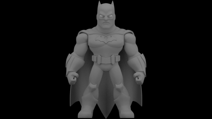 mini şekil batman oyun dc kahraman komik oyuncak aksiyon 3d print model - Mito3D