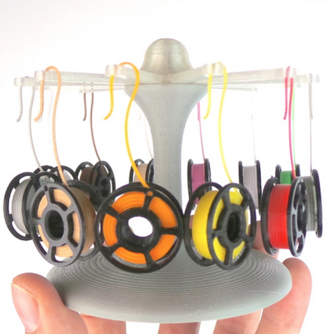 mini filamento de spool brinco carrossel stand vários decorativos jóia ourivesaria civil que incide jóias miniatura modelo em escala stall 3D print model - Mito3D