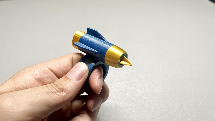 mini finger rocket launcher game toys 3d print model - Mito3D