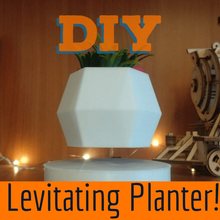 mini floating planter home decor pot magnet levitation levitating diy 3d print model - Mito3D