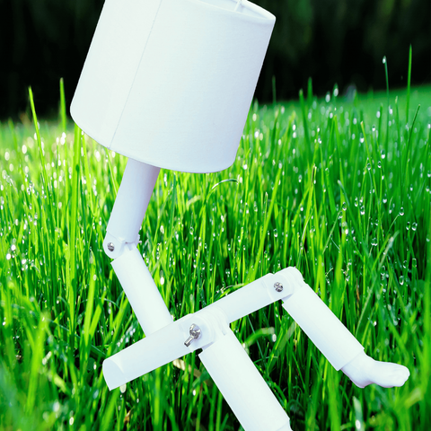 mini futebol lâmpada a arte homem criança 3D print model - Mito3D