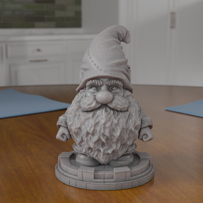 mini gnome art miniature rolplay role statue garden fantasy gonk stl 3d print model - Mito3D