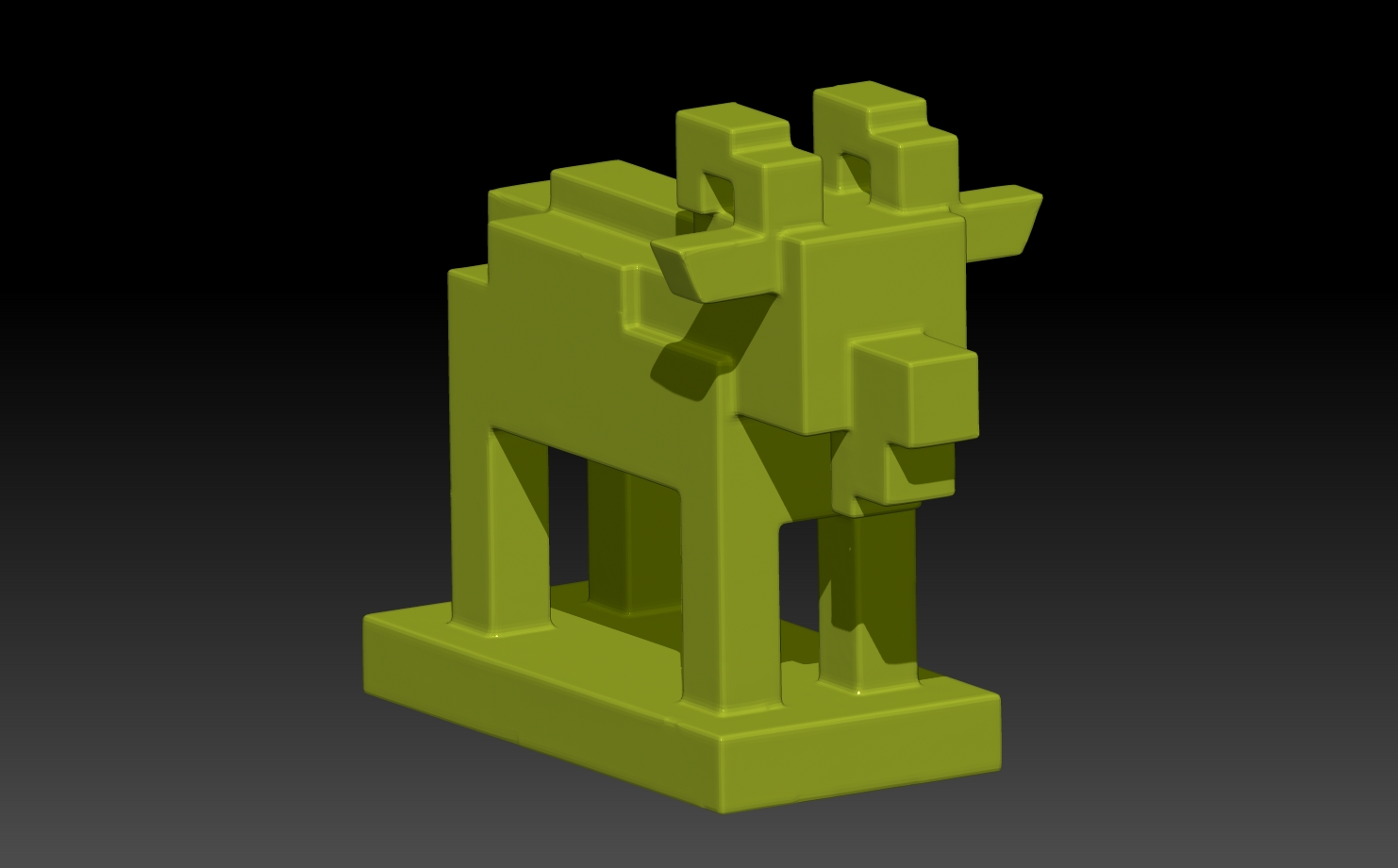 mini keçi minecraft sanat 3D print model - Mito3D