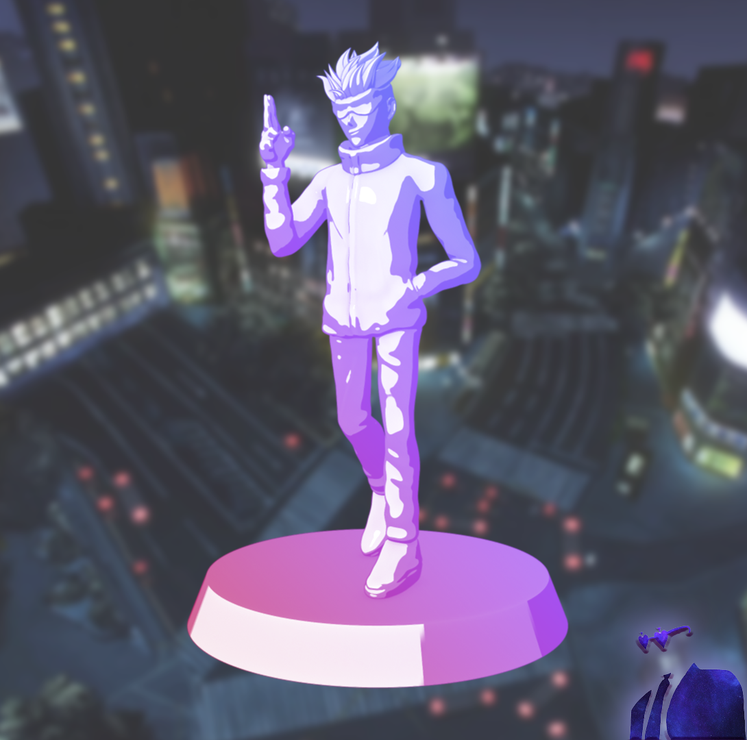 mini gojo satoru fdm impression 3D print model - Mito3D