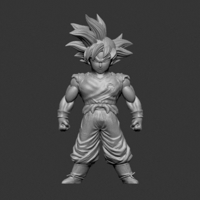 mini goku ultra instinct jeu dragon ball kakarot ultrainstinto 3d print model - Mito3D