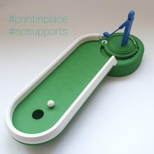 mini golf - hole 1 game tee play interactive toy pair golfer 3d print model - Mito3D