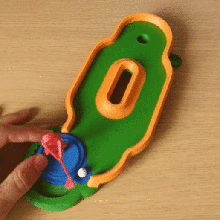 mini golf - hole 3 game minigolf interactive toy nosupports par sport 3d print model - Mito3D