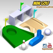 mini golf fun take break game toy relaxation 3d print model - Mito3D