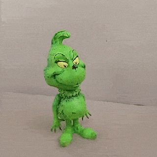 mini Grinch desenho animado estilo necessidade colchetes arte Natal roubo Who seuss suporte dr roubou 3d print model - Mito3D