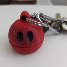 mini broyeur porte clés sourire cannabis clé chaîne 3d print model - Mito3D