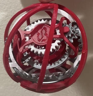 mini giroscopio giocattolo gadget 3d print model - Mito3D
