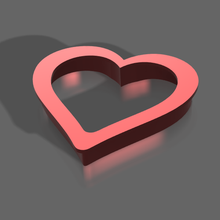 mini heart cookie cutter gadget valentine's day valentines valentine holiday love 3d print model - Mito3D