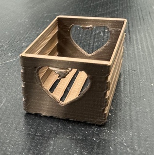 mini heart crate Game miniature 3d print model - Mito3D