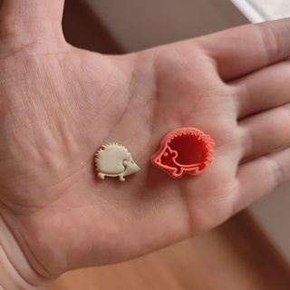 mini hedgehog porcupine cutter polymer clay ceramics 3d print model - Mito3D