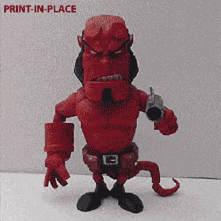 mini hellboy animated style print place 3d print model - Mito3D