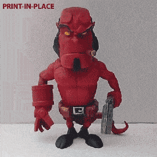 mini hellboy pure animated style print place 3d print model - Mito3D