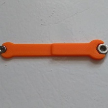 mini hex key nut m2 m3 tool wrench 3d print model - Mito3D