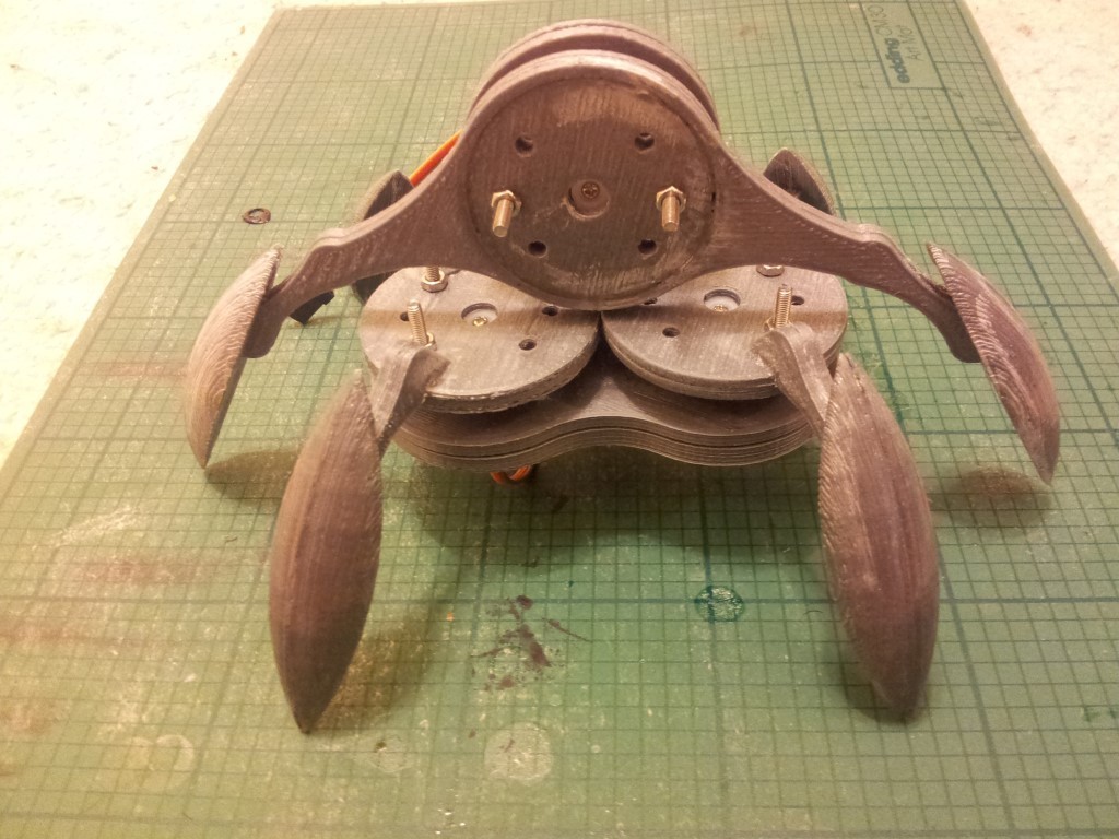 mini hexapod robot servo robotica 3D print model - Mito3D