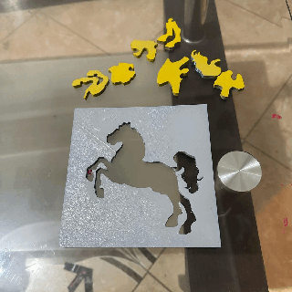 Mini Pferd Puzzle 3d print model - Mito3D