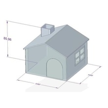 mini casa de hámster vivienda 3d print model - Mito3D