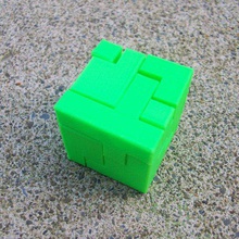 mini impossible puzzle cube game puzzles supportless puzzlecube block 3d print model - Mito3D