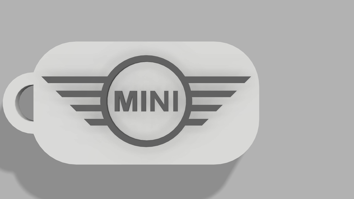 mini clé anneau voiture automobile bmw groupe britanique 3d print model - Mito3D