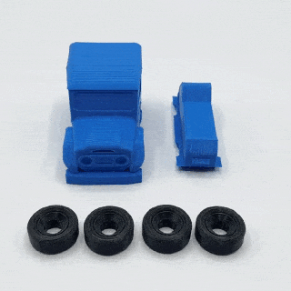 mini Land Cruiser toyota fuoristrada fuori strada giocattolo macchina macchinina design classico 3d print model - Mito3D