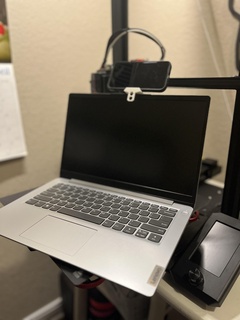 mini laptop phone stand holder 3d print model - Mito3D