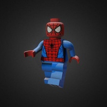 mini lego spider man 3d print model - Mito3D