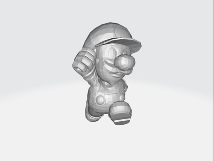 Mini luigi Super Mario bros Lowpoly Spiel Brüder Bowser Yoshi Kart Schalter Trophäe Pfirsich Kröte waluigi wario Esel kong Nintendo 3d print model - Mito3D