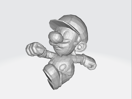 mini Luigi Süper Mario kardeşler düşük poli oyun Kardeşler benzin pompası yoshi kart değiştirmek ganimet şeftali karakurbağası Waluigi Wario eşek kong nintendo 3d print model - Mito3D