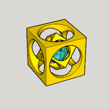 mini quadrado mágico a arte praça 3d print model - Mito3D