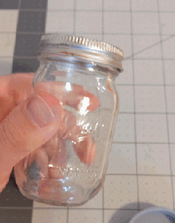 mini mason jar replacement lid 3d print model - Mito3D