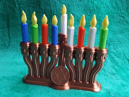 Mini Menora Spielzeug Kerzen Kerze Chanukka jüdisch nsfw Dekor Dekoration Deko Zuhause Haus 3d print model - Mito3D
