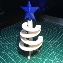 mini merry marblevator albero di natale vari traccia marmo 3d print model - Mito3D
