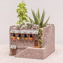 mini middle eastern villa planter home 3d print model - Mito3D