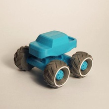 mini monster truck sospensione gioco 3d print model - Mito3D