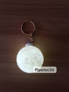 mini lune porte clés LED 3d print model - Mito3D